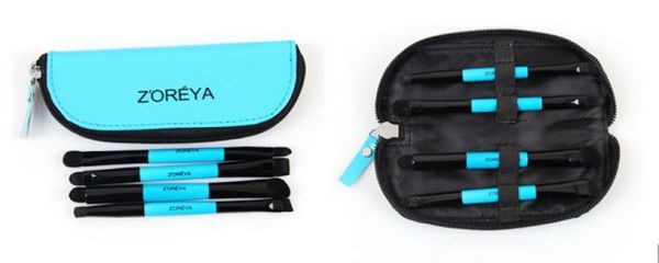 Kit 4 pincéis 2 pontas Zoreya
